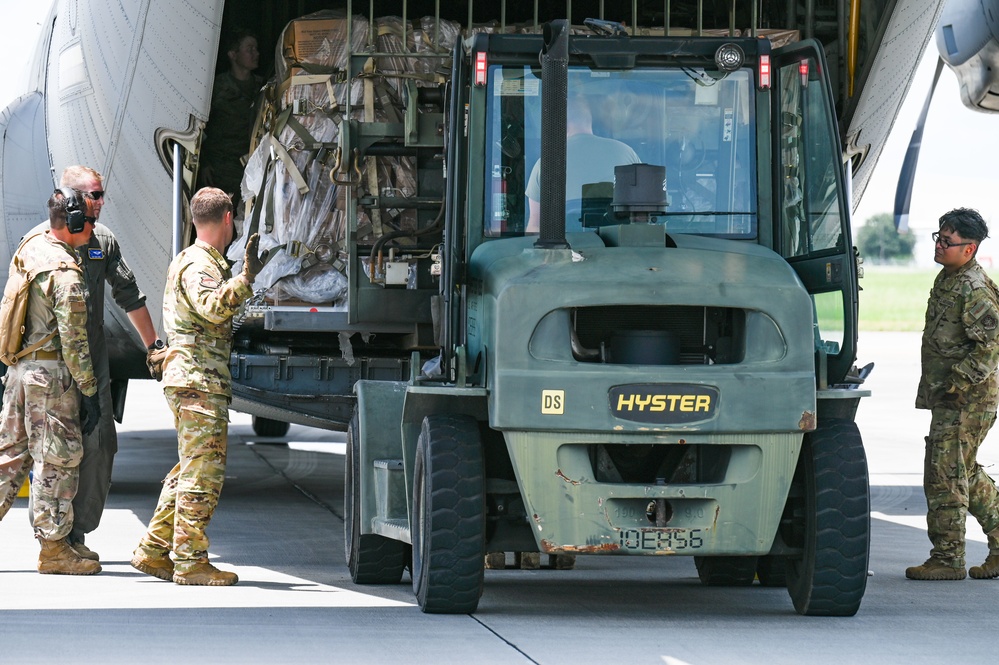 Dyess AFB C-130J supports Agile Flag 22-2 exercise at Air Dominance Center