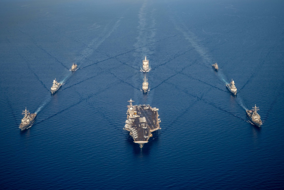 The Harry S. Truman Carrier Strike Group is on a scheduled deployment in the U.S. Naval Forces Europe area of operations, employed by U.S. Sixth Fleet to defend U.S., Allied and Partner interests.