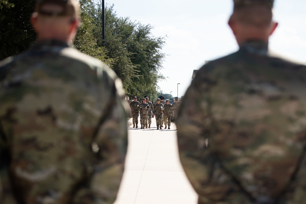 2 AF Vice Commander and Command Chief Visit 37 Training Wing