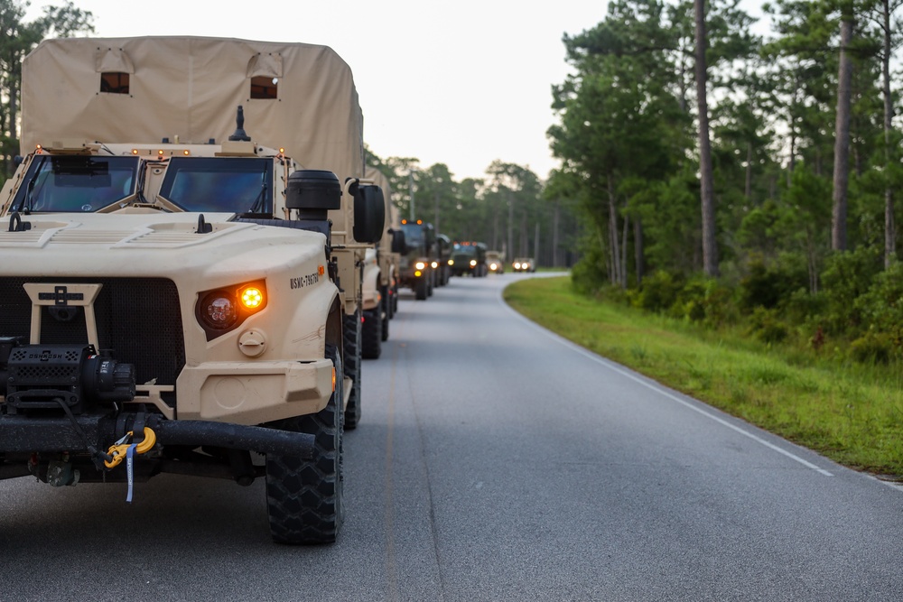 8th Engineer Support Battalion conducts 15-kilometer hike ending Exercise Summer Pioneer 2022