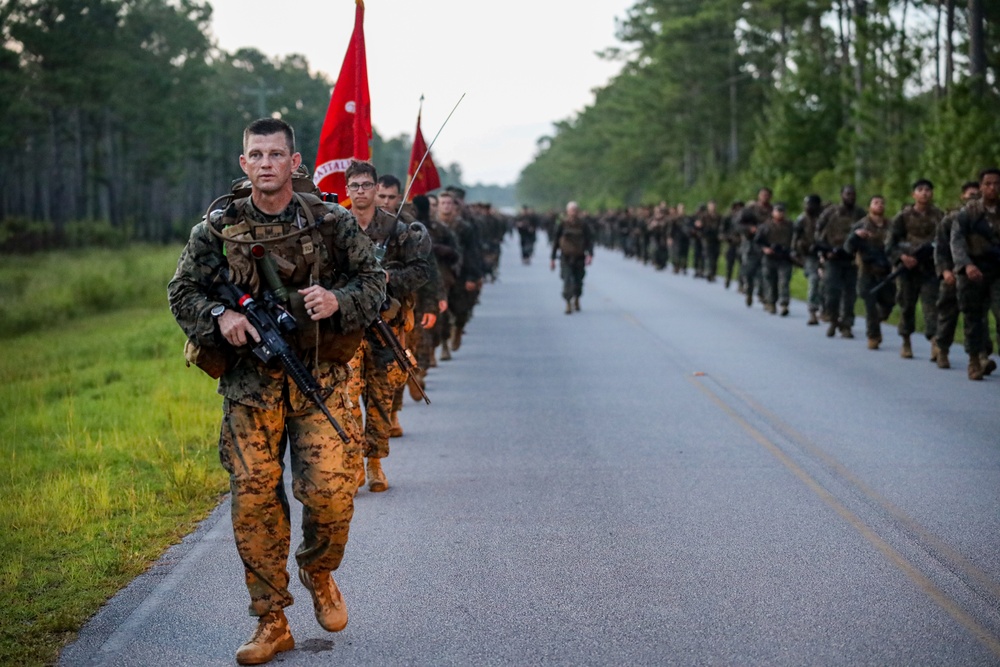 8th Engineer Support Battalion conducts 15-kilometer hike ending Exercise Summer Pioneer 2022