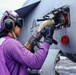 Abraham Lincoln Sailor refuels aircraft during RIMPAC 2022