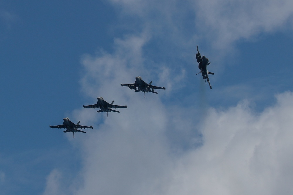 Abraham Lincoln conducts flight operations during RIMPAC 2022