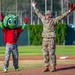 Malmstrom command chief throws Voyagers game first pitch