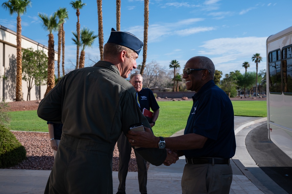 AFA Legends visits Nellis AFB