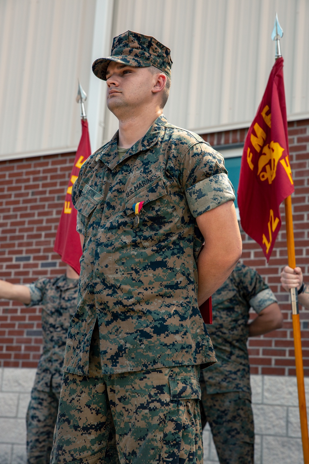 Lance Cpl. Ryan Liston awarded the Navy Marine Corps Medal