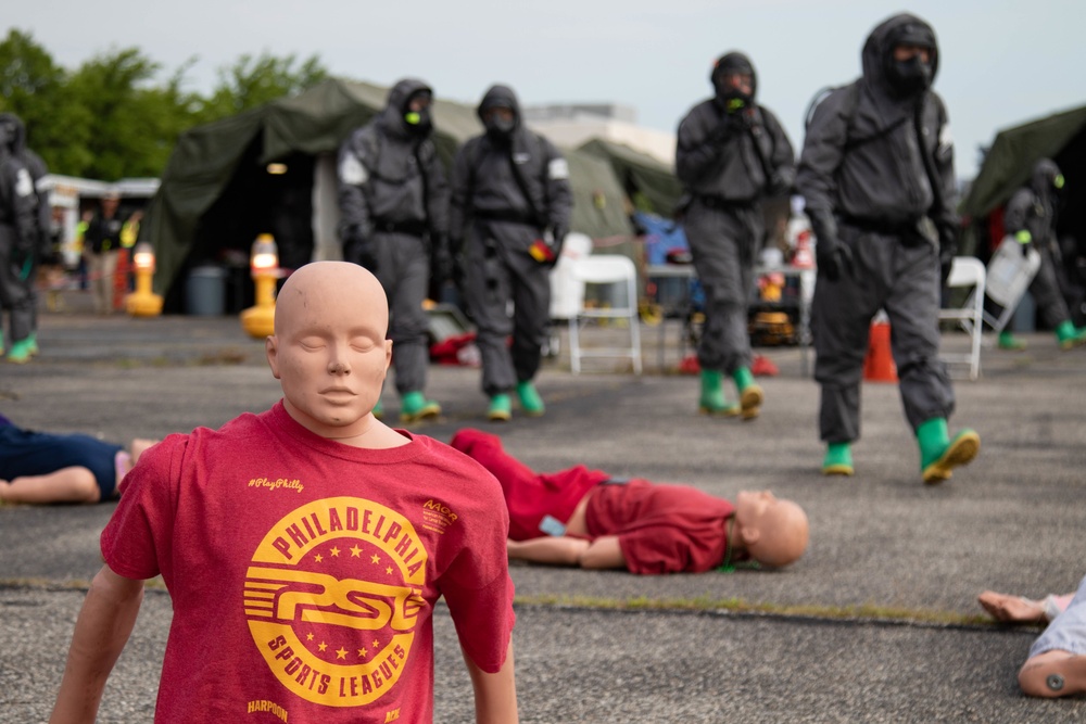 Mannequins await decontamination during DUT Philadelphia