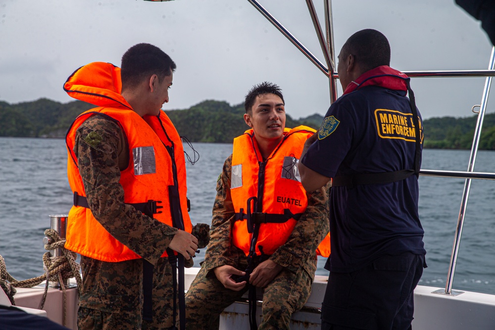 US Joint Forces and Palauan Law Enforcement practice Boarding Drills on the PSS Kedam | Task Force Koa Moana 22