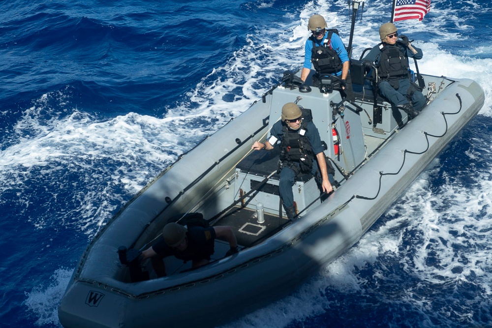 VBSS Drills Aboard USS Sampson