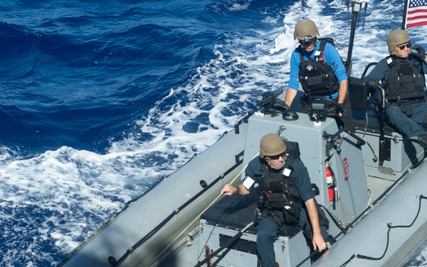 VBSS Drills Aboard USS Sampson