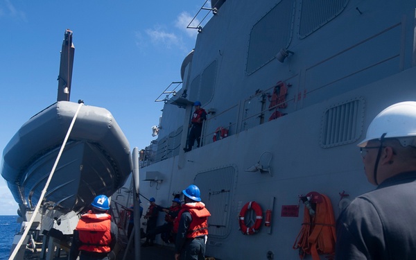 VBSS Drills Aboard USS Sampson
