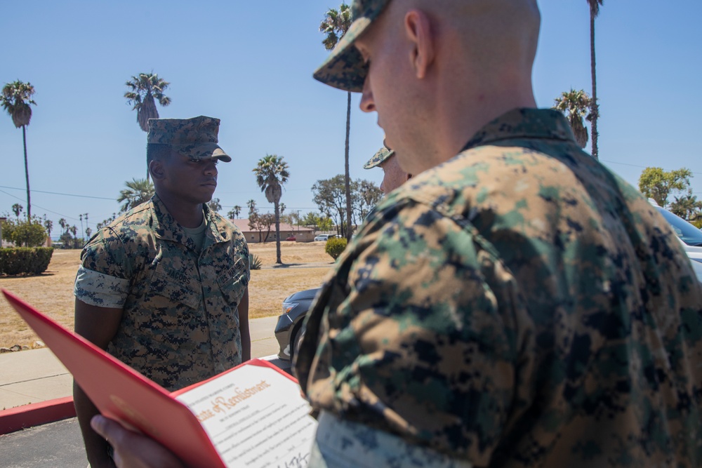 Cpl Joshua Jacobs Reenlistment