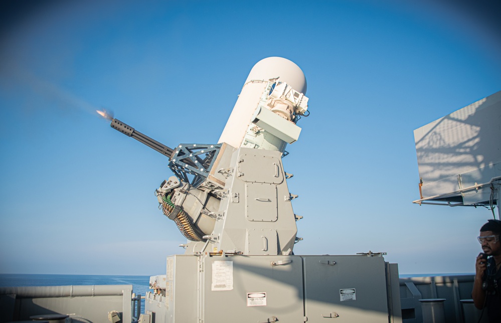 Sailors Assigned to USS America (LHA 6) Conduct CIWS Test Fire