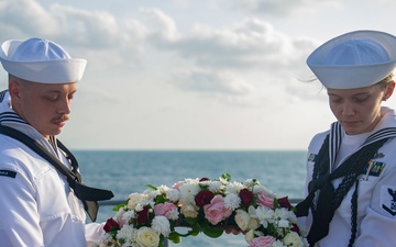 USS Frank Cable Honors Lost Indonesian Submarine KRI Nanggala