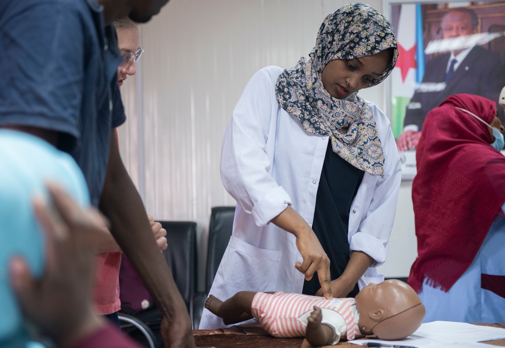 Camp Lemonnier Expeditionary Medical Facility partners with Civil Affairs to conduct Knowledge Exchange with Djiboutian nurses