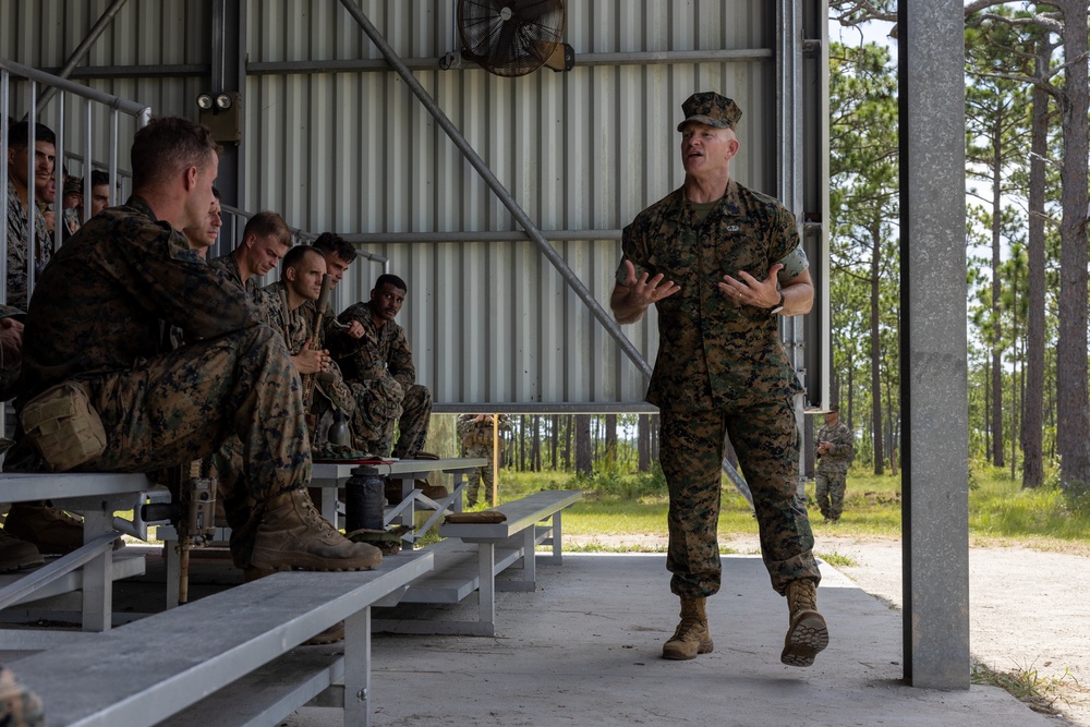 The 19th Sergeant Major of the Marine Corps visits 2d Marine Division