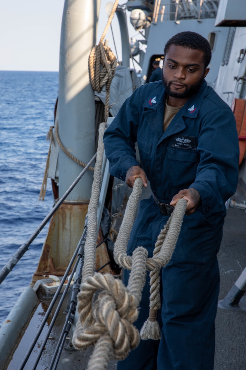 The USS Bainbridge is on a scheduled deployment in the U.S. Naval Forces Europe area of operations, employed by U.S. Sixth Fleet to defend U.S., Allied and Partner interests.