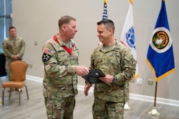 Col. Douglas Copeland PM SMPT) Turns Over Organizational Charter