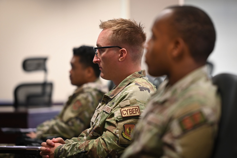 39th ABW command team visits newcomers