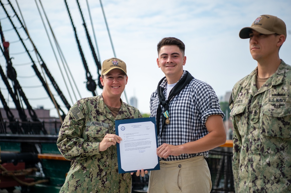 Sailor receives his MOVSM