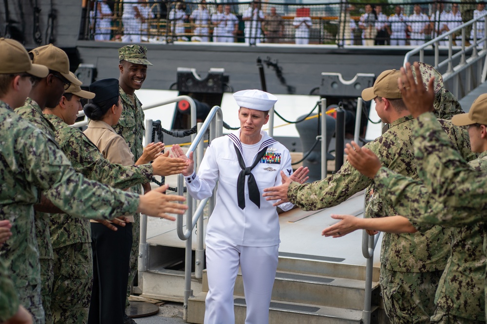 U.S. Sailor departs USS Constitution