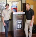 Scout provides a flag retirement box for 82nd Museum