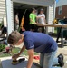 Scout provides a flag retirement box for 82nd Museum