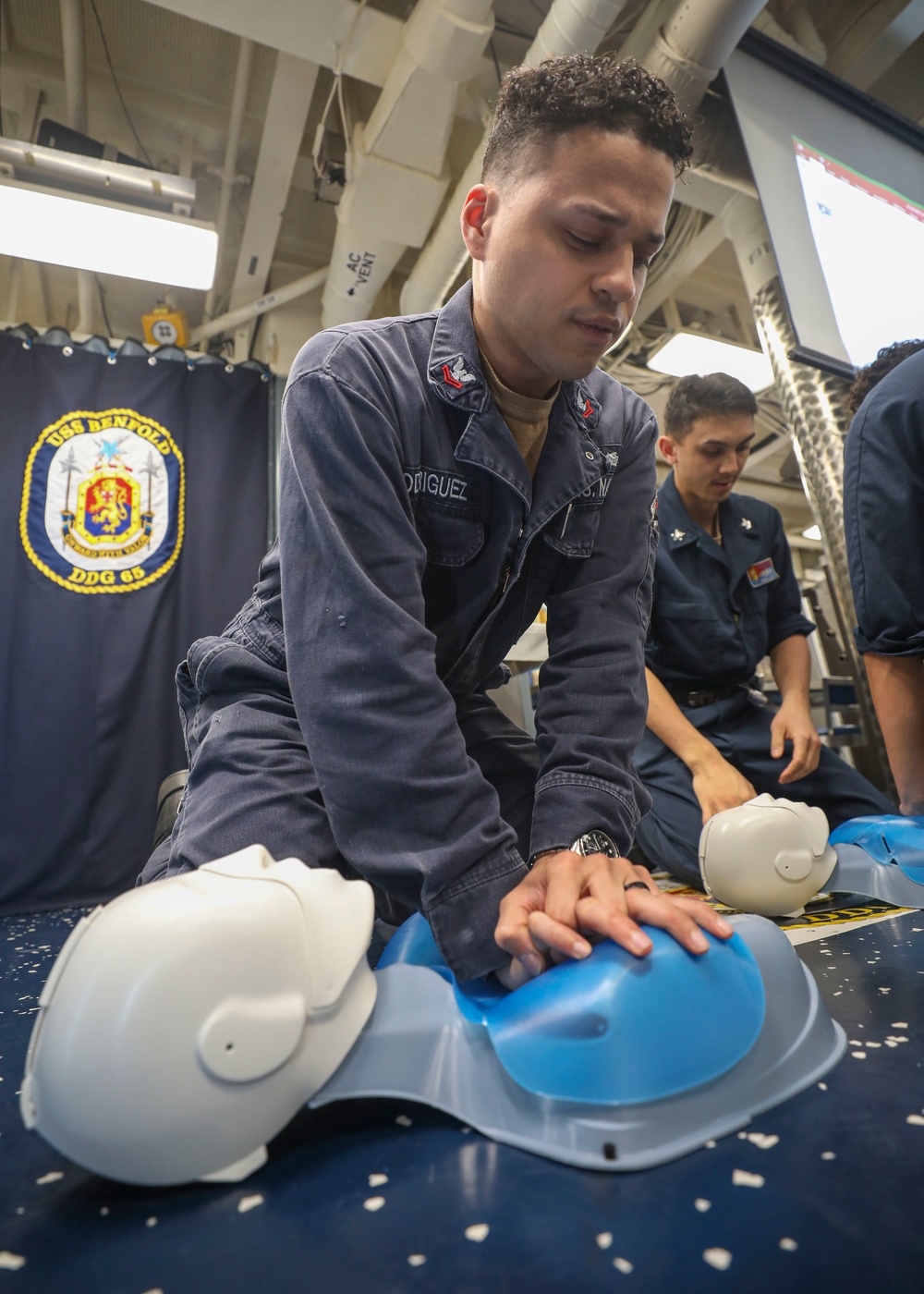 CPR Training Aboard Benfold