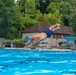 Staff Sgt. Devin Crawford dives