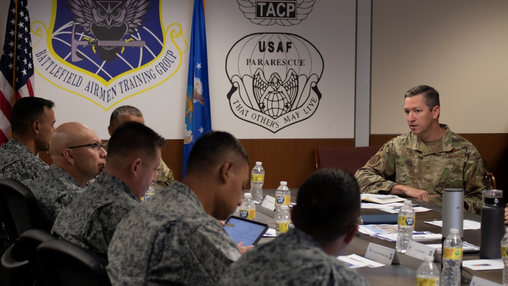 Special Warfare Training Wing members collaborate with Colombian Special Air Commands delegation