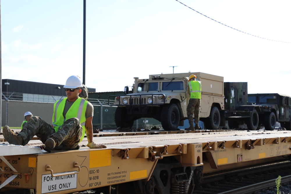 Fort McCoy supports rail movement for 107th Support Maintenance Company