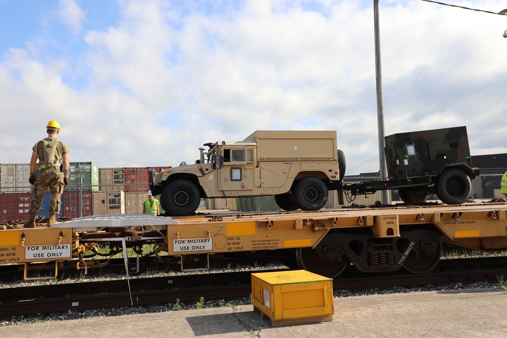 Fort McCoy supports rail movement for 107th Support Maintenance Company