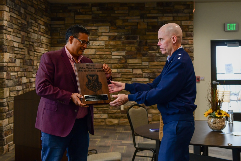20th Air Force commander visits New Town for first EIS hearing