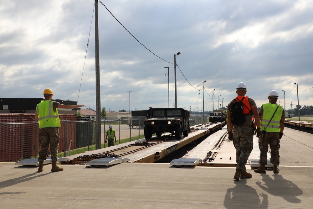 Fort McCoy supports rail movement for 107th Support Maintenance Company