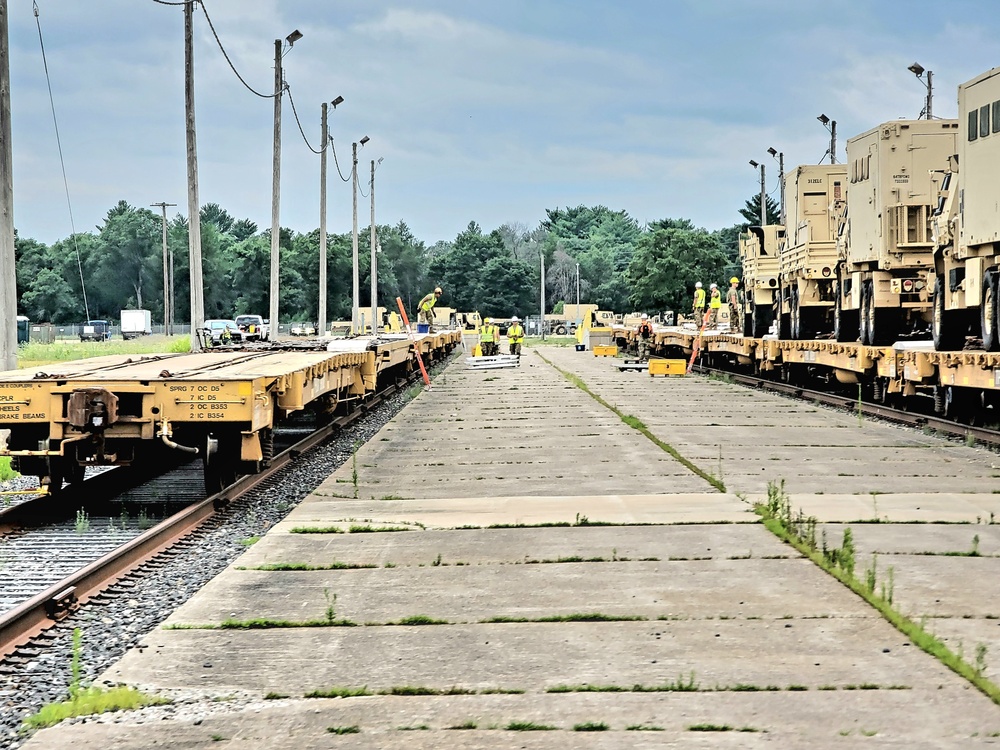 Fort McCoy supports rail movement for 107th Support Maintenance Company