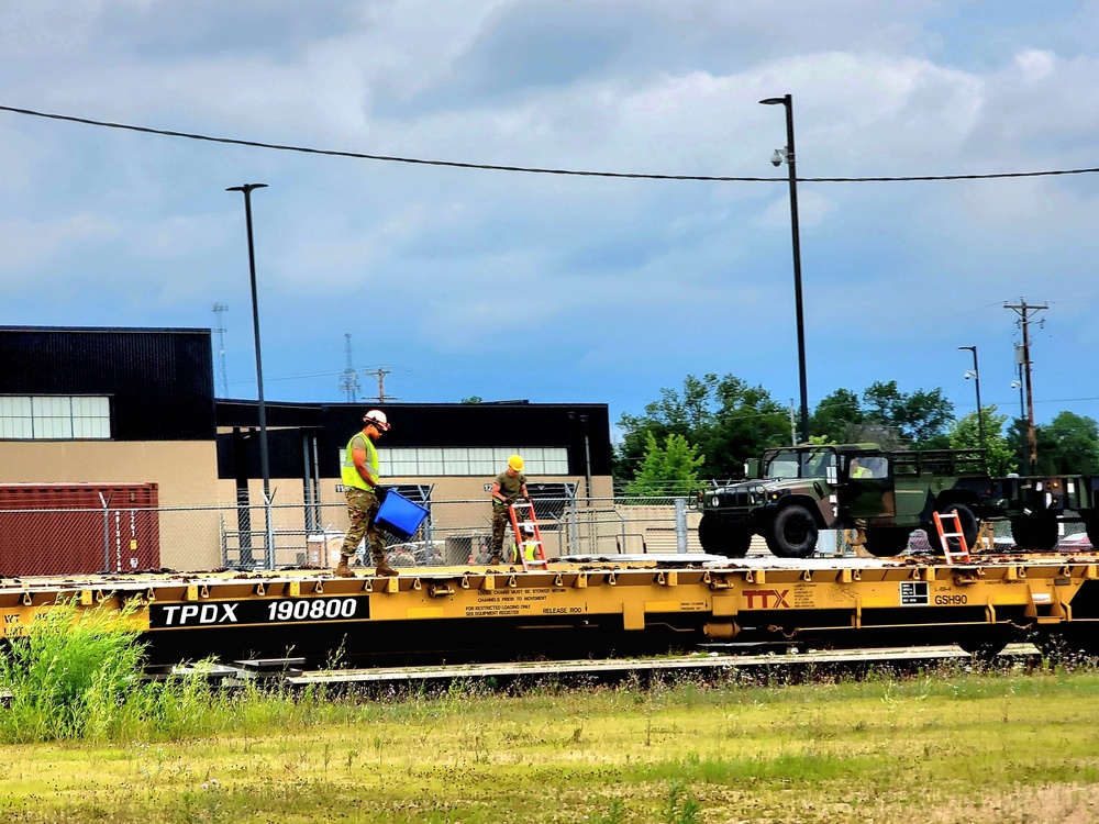 Fort McCoy supports rail movement for 107th Support Maintenance Company