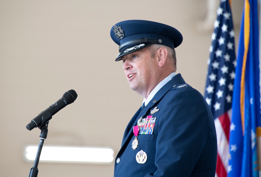 60th AMW Change of Command ceremony