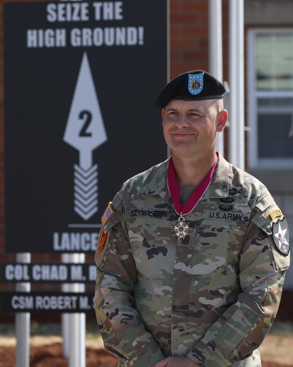 Legion of Merit Award for Command Sgt. Maj. Robert Szymaszek