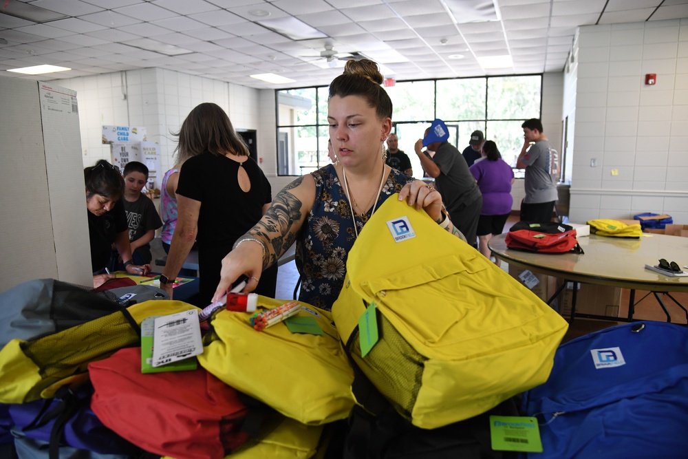 Back to School Bash provides entertainment, bookbags and school supplies