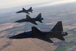 T-38 four-ship Formation Flyover