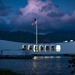 Sun sets on USS Arizona Memorial, Pearl Harbor during RIMPAC 2022