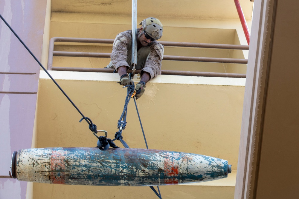 EODMU5 attend technical rope training
