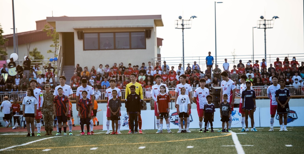 Legends Soccer Match - U.S. Soldiers vs 2002 South Korean World Cup Team