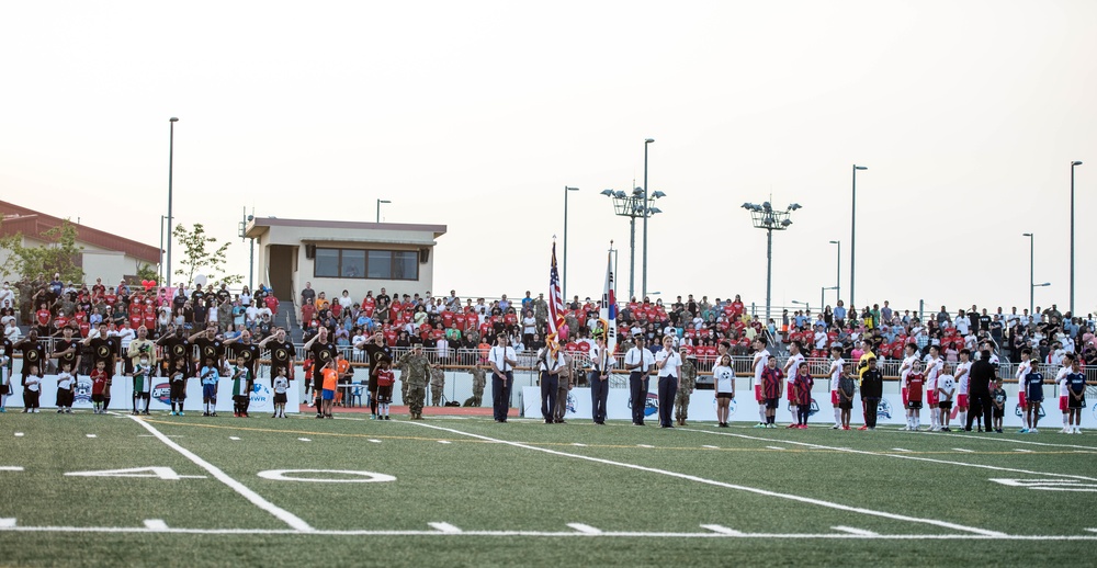 Legends Soccer Match - U.S. Soldiers vs 2002 South Korean World Cup Team