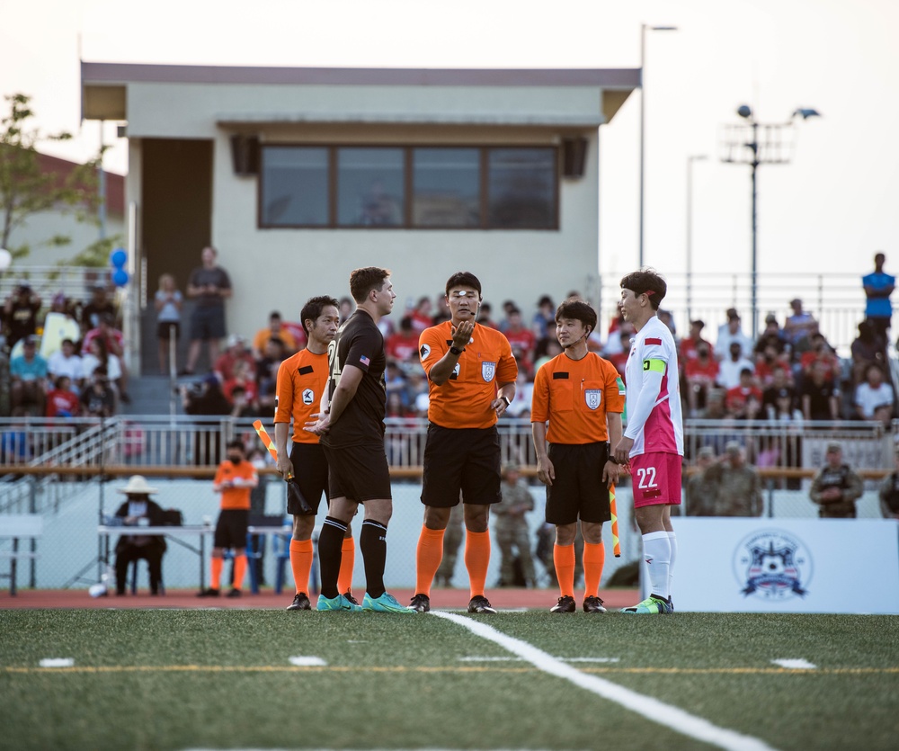 Legends Soccer Match - U.S. Soldiers vs 2002 South Korean World Cup Team