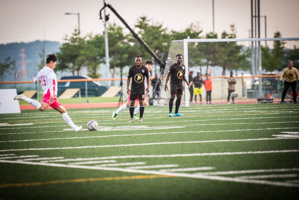 Legends Soccer Match - U.S. Soldiers vs 2002 South Korean World Cup Team