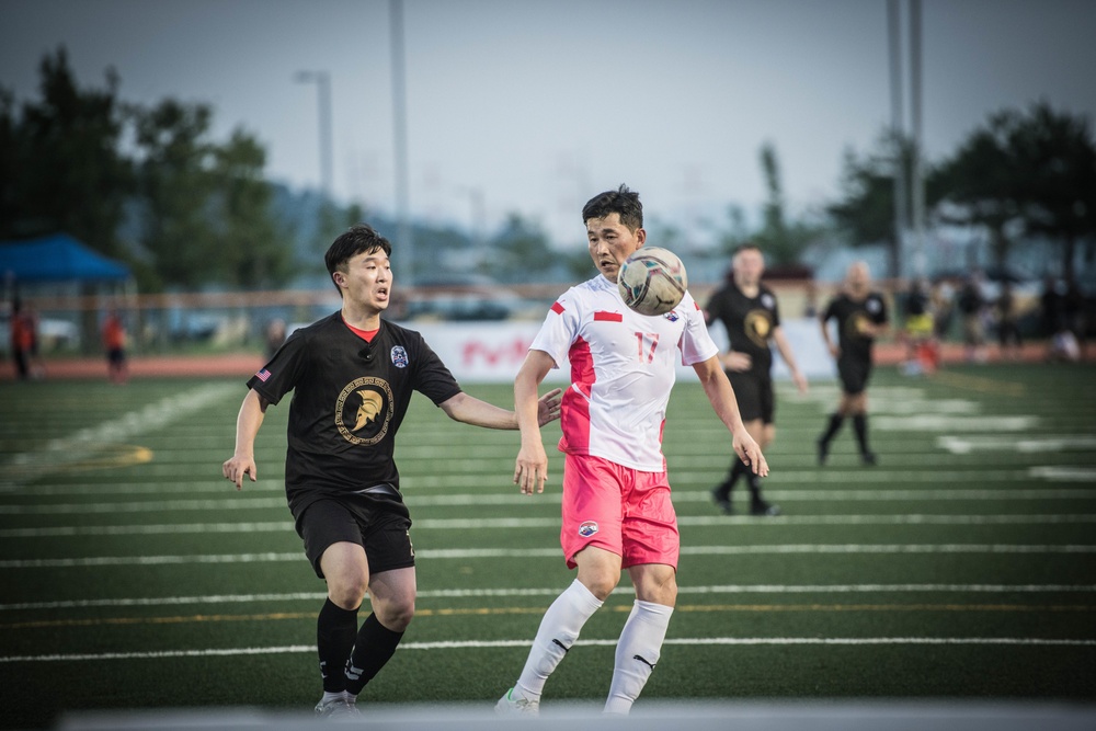 Legends Soccer Match - U.S. Soldiers vs 2002 South Korean World Cup Team