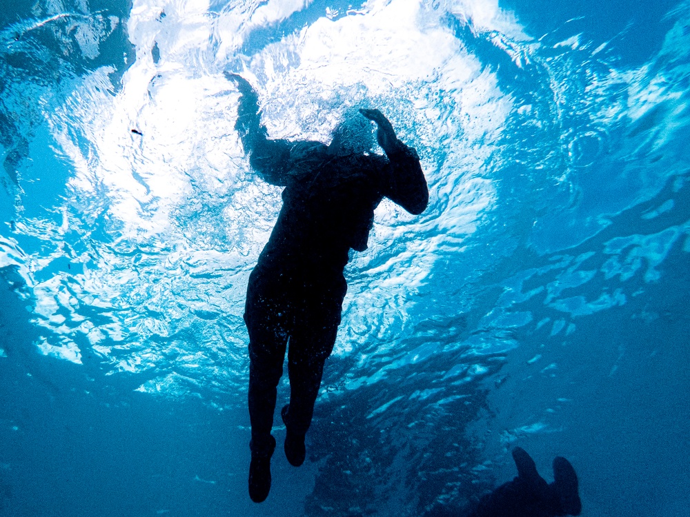 Marines complete one of the most difficult swim qualifications the Marine Corps offers