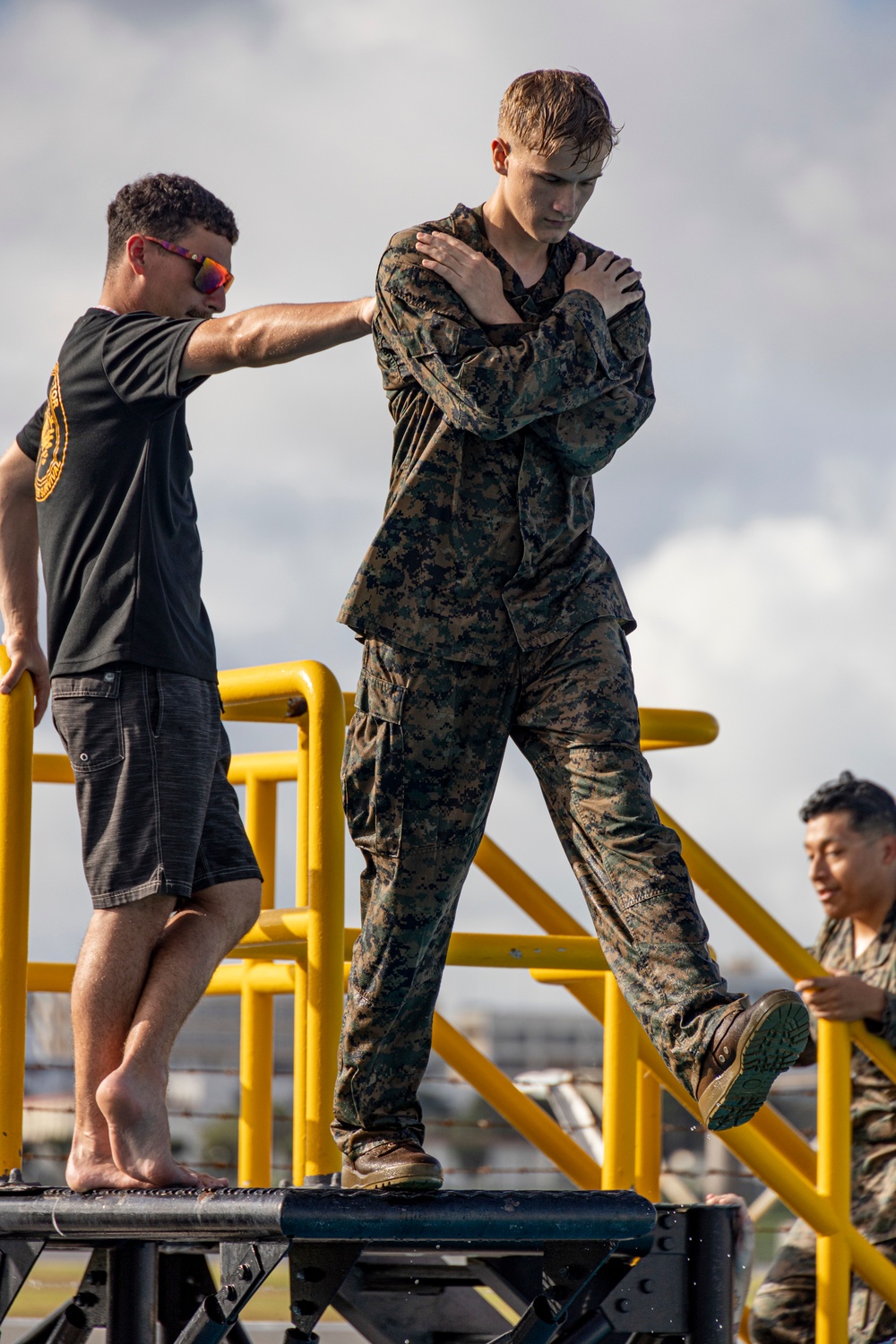 Marines complete one of the most difficult swim qualifications the Marine Corps offers