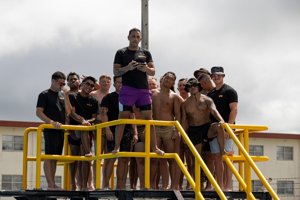 Marines complete one of the most difficult swim qualifications the Marine Corps offers